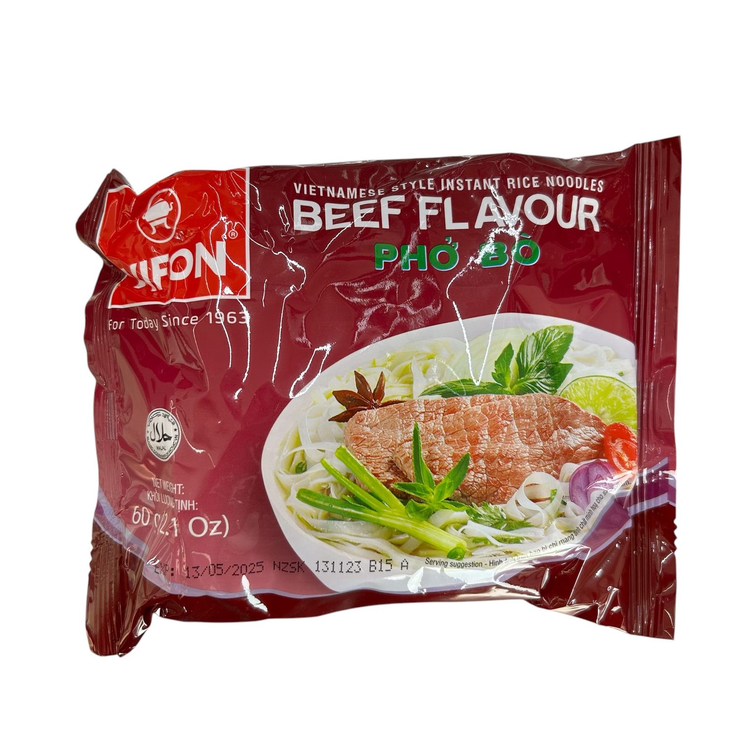 Vifon Vietnamese Beef Flavoured Rice Noodles 60g
