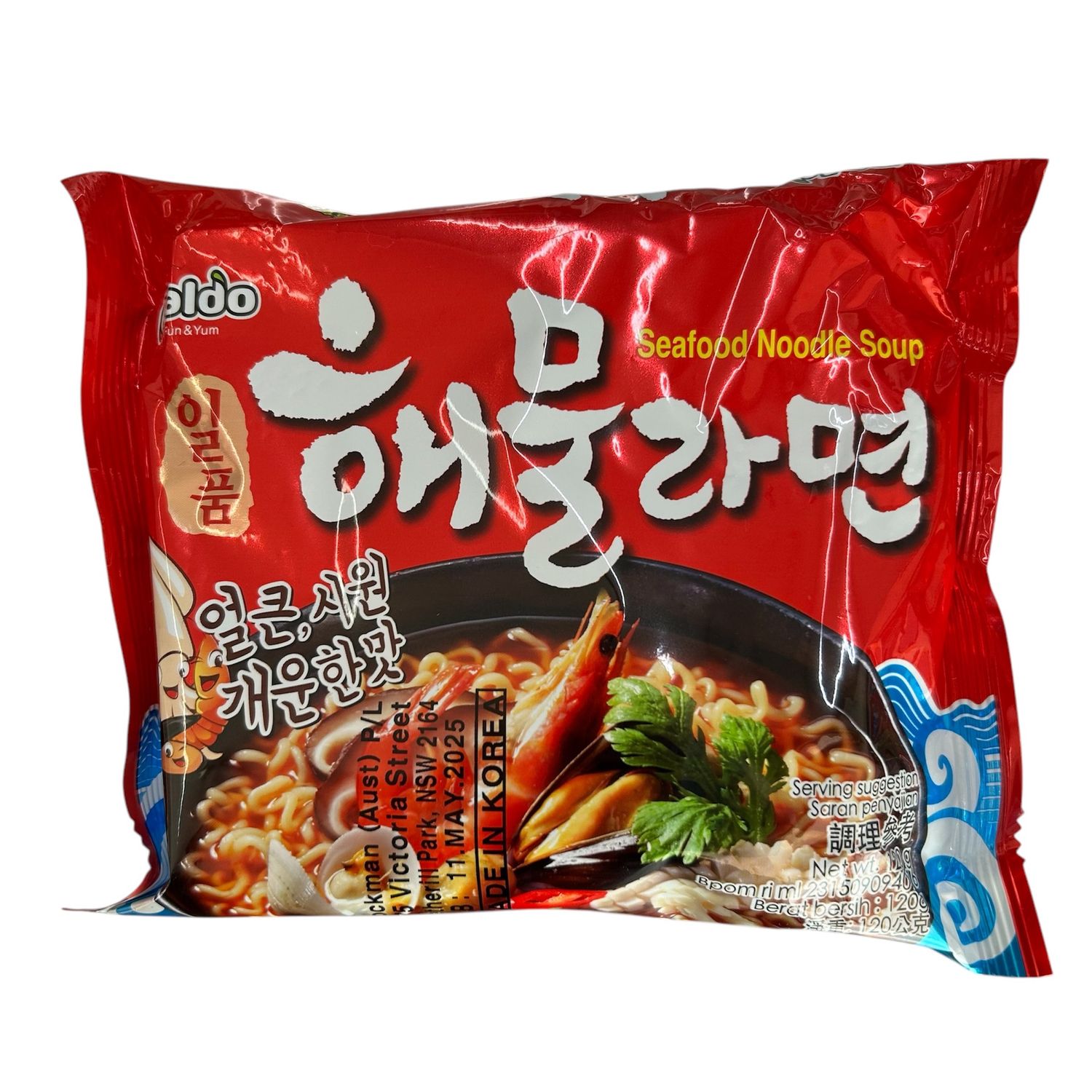 Paldo Ilpoom Seafood Ramen 120g (Singles)