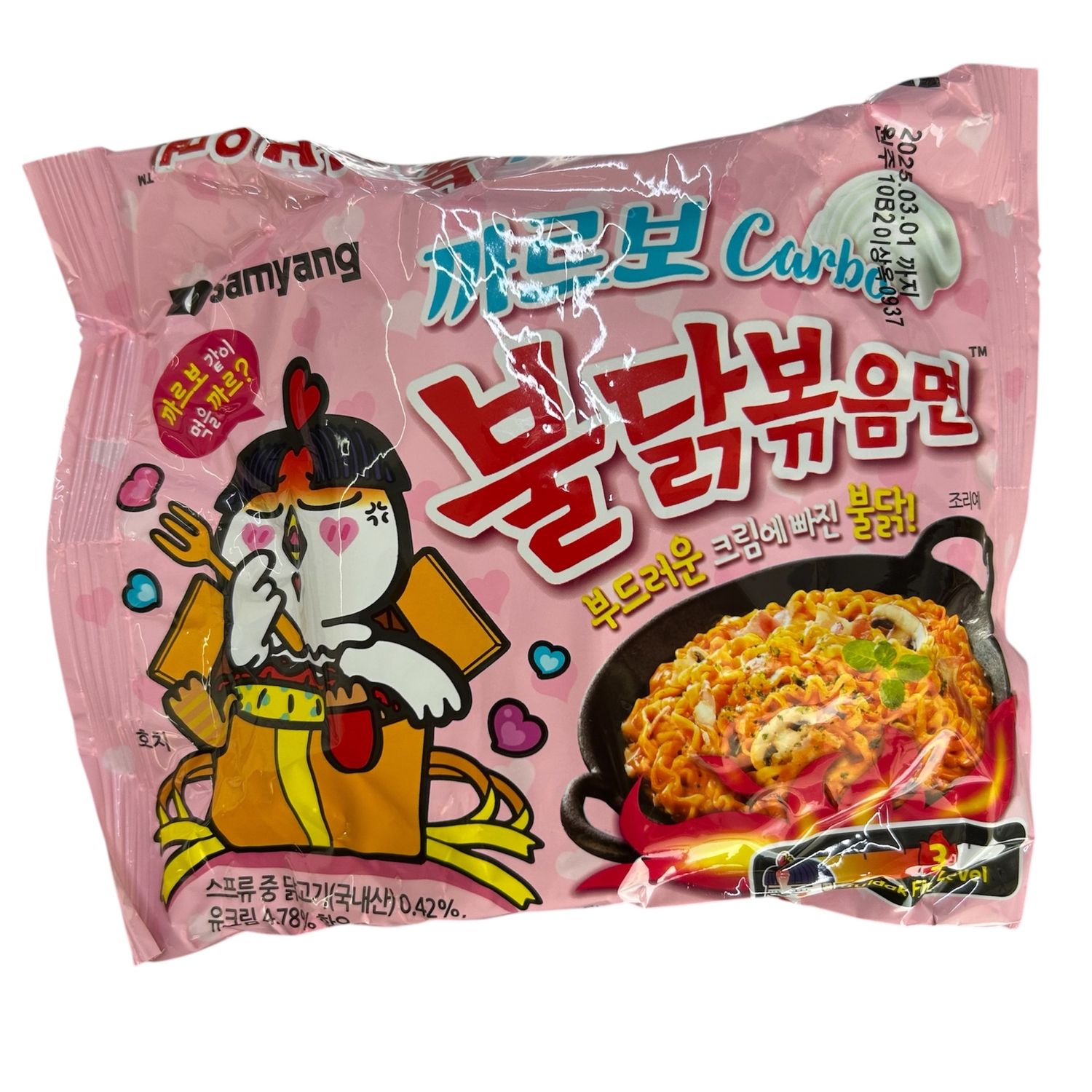 SY Buldak Hot Chicken Ramen Carbo Pink (Singles) 130g