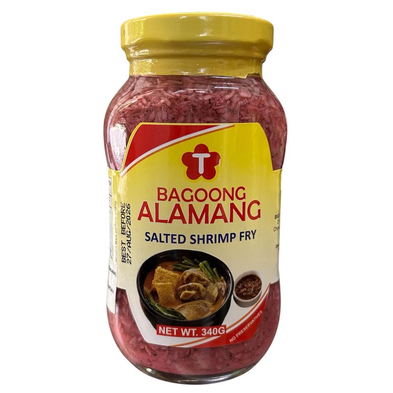 T Salted Shrimp Fry/Bagoong Alamang 340g Pink