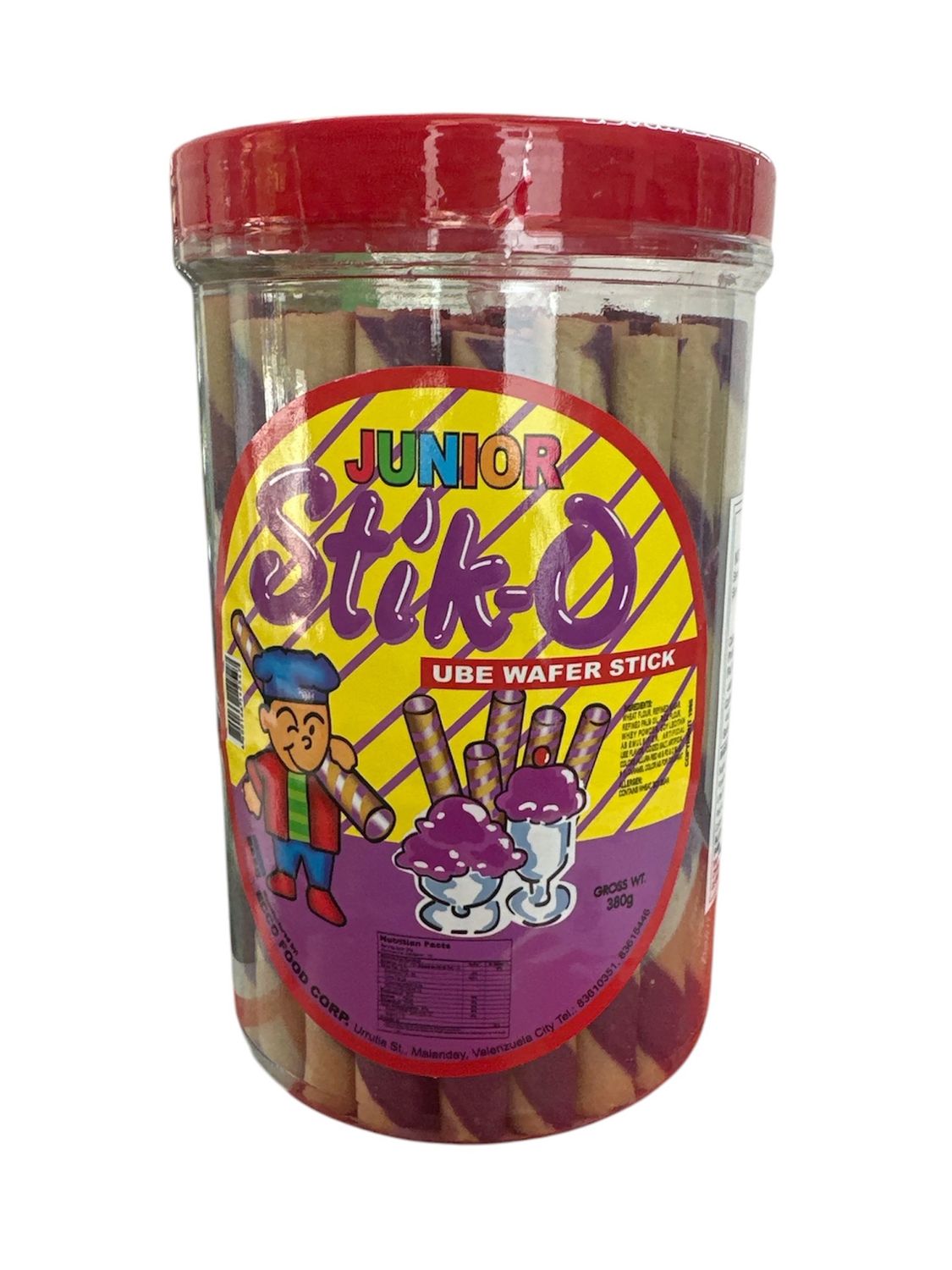 Stik-O Ube Wafer Stick 380g