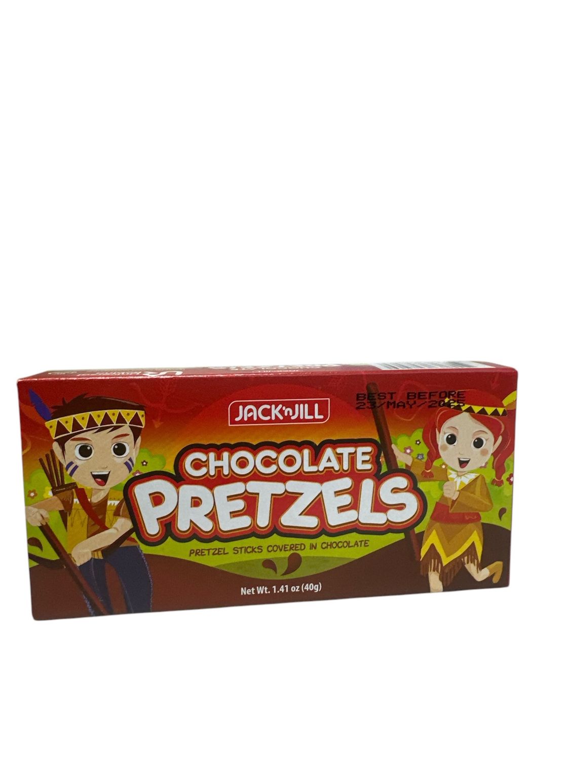 Jack n Jill Choco Pretzels 40g