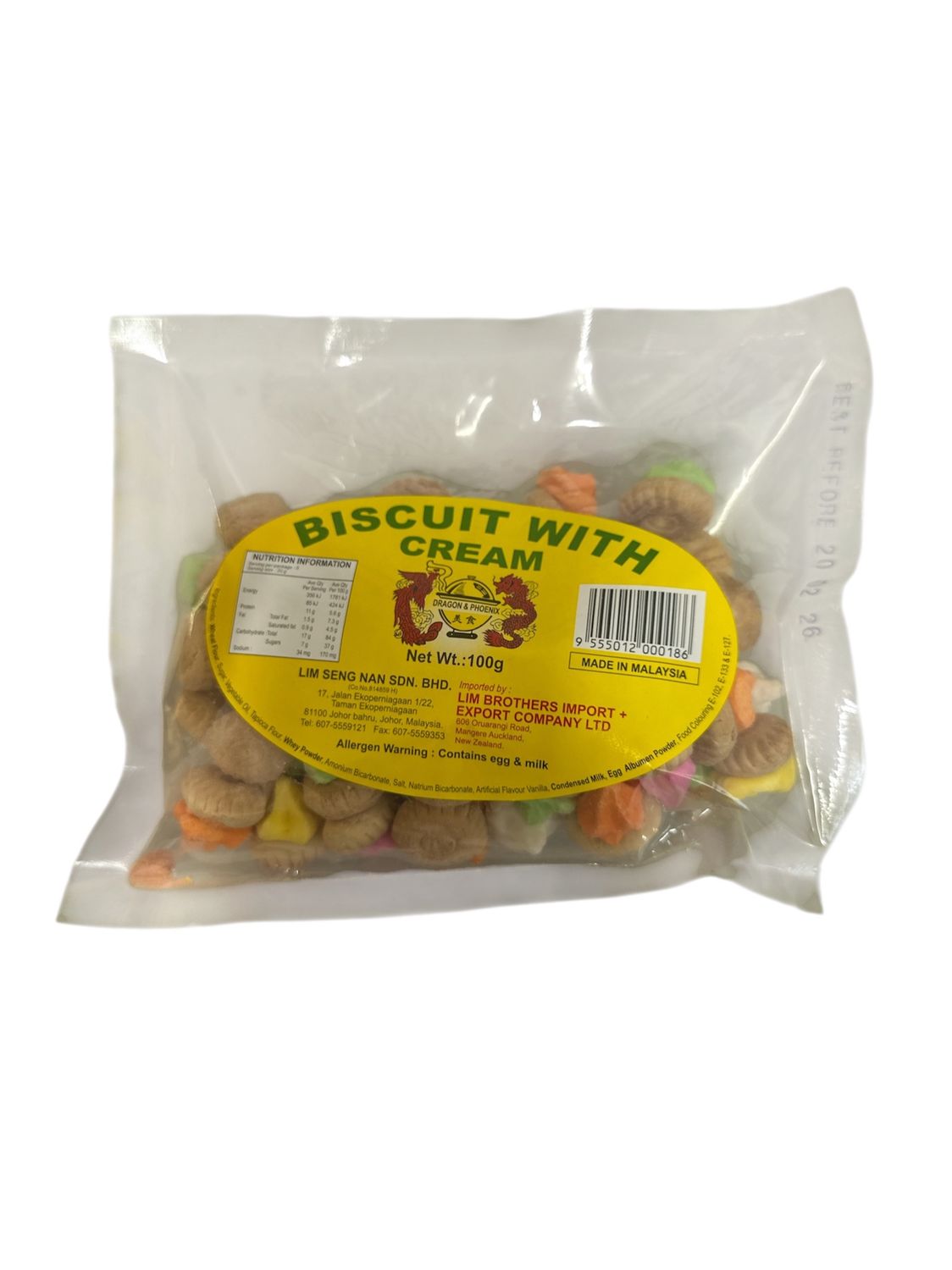 Dragon &amp; Phoenix Biscuit with Cream 100g
