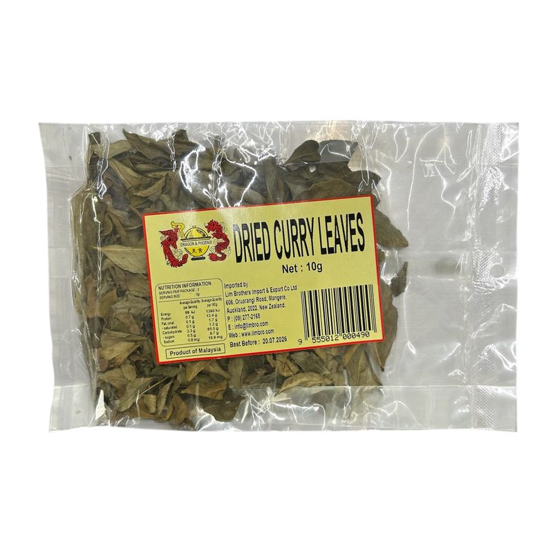 Dragon &amp; Phoenix Curry Leaves 10g