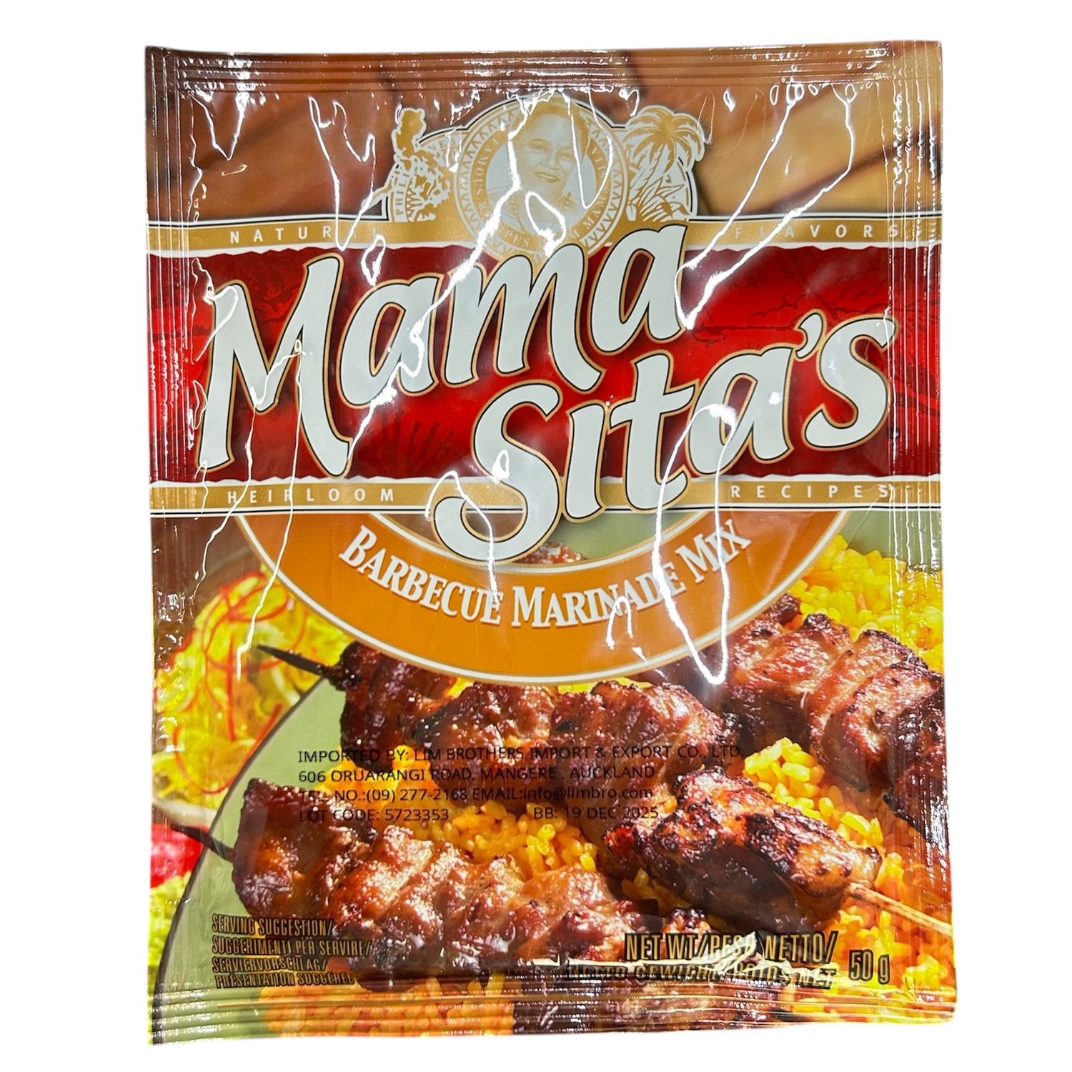 Mama Sita&#39;s BBQ Marinade Mix 50g