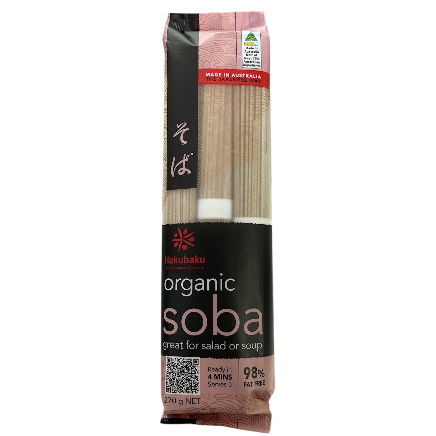 Hakubaku Organic Soba Noodles 270g