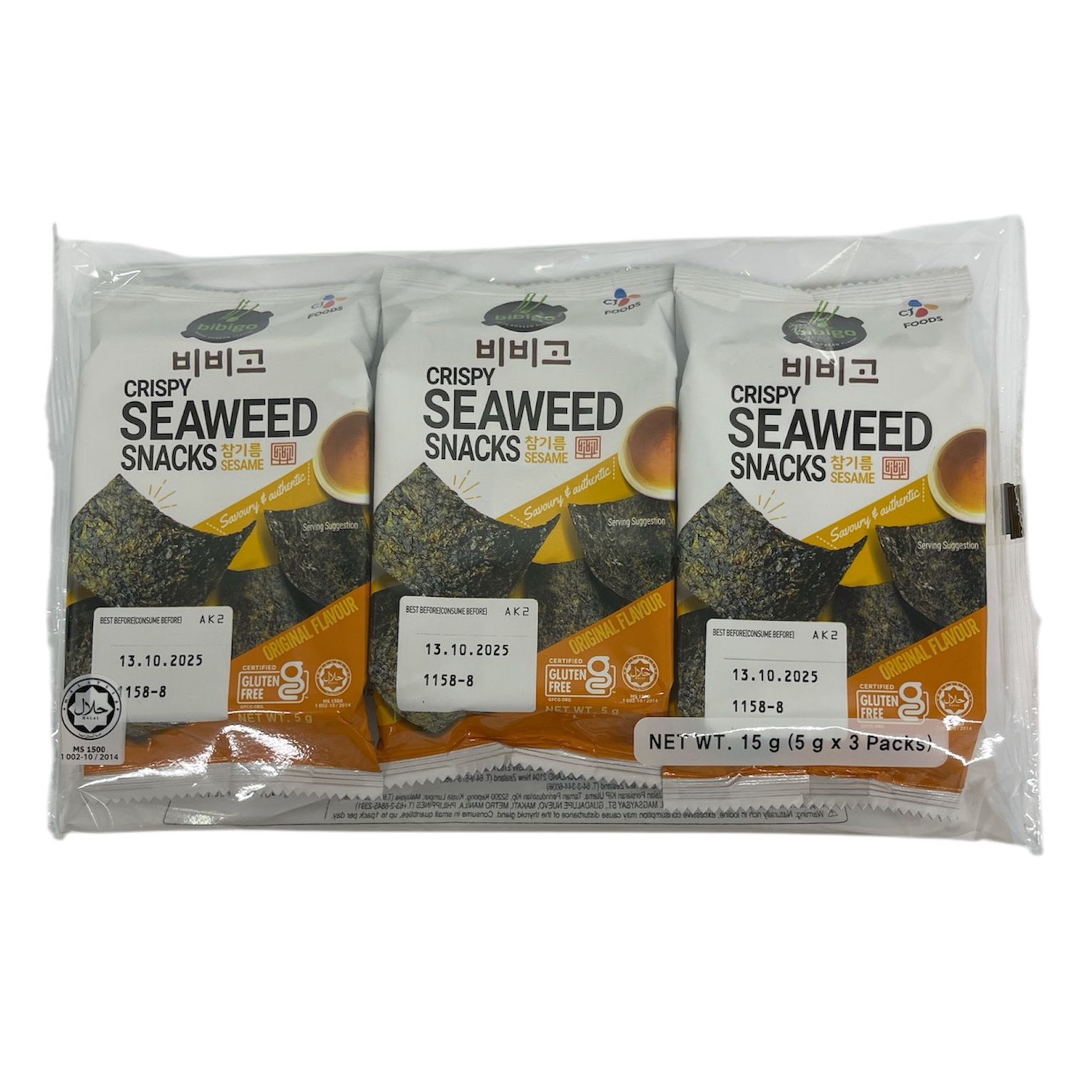 Bibigo Crispy Seaweed Snack (Sesame)