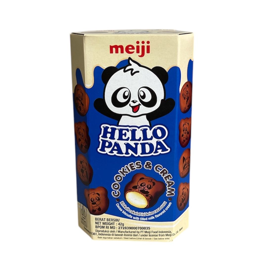 Hello Panda Cookies &amp; Cream Filled  Biscuit 42g