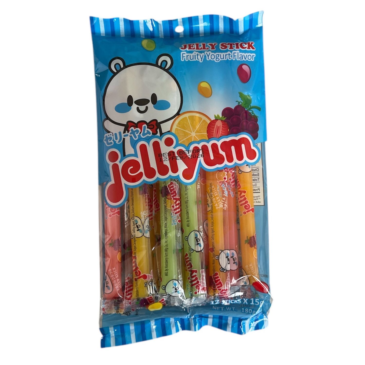 Jelliyum Fruity Jelly Stick 12p