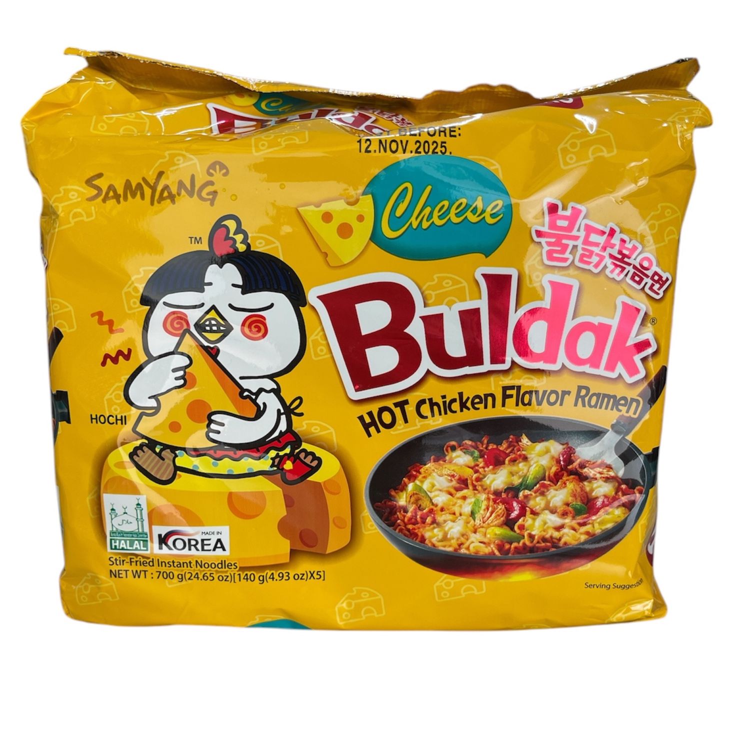 SY Buldak Hot Chicken Ramen (Cheese) 700g (5&#39;s)