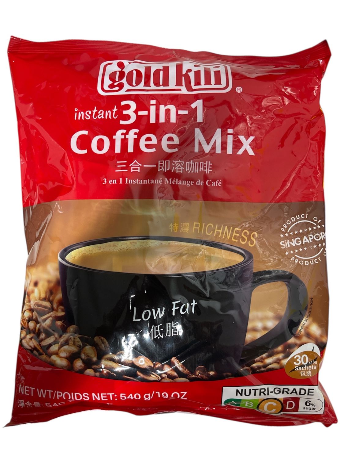 Gold Kili 3in1 Coffee Mix 540g