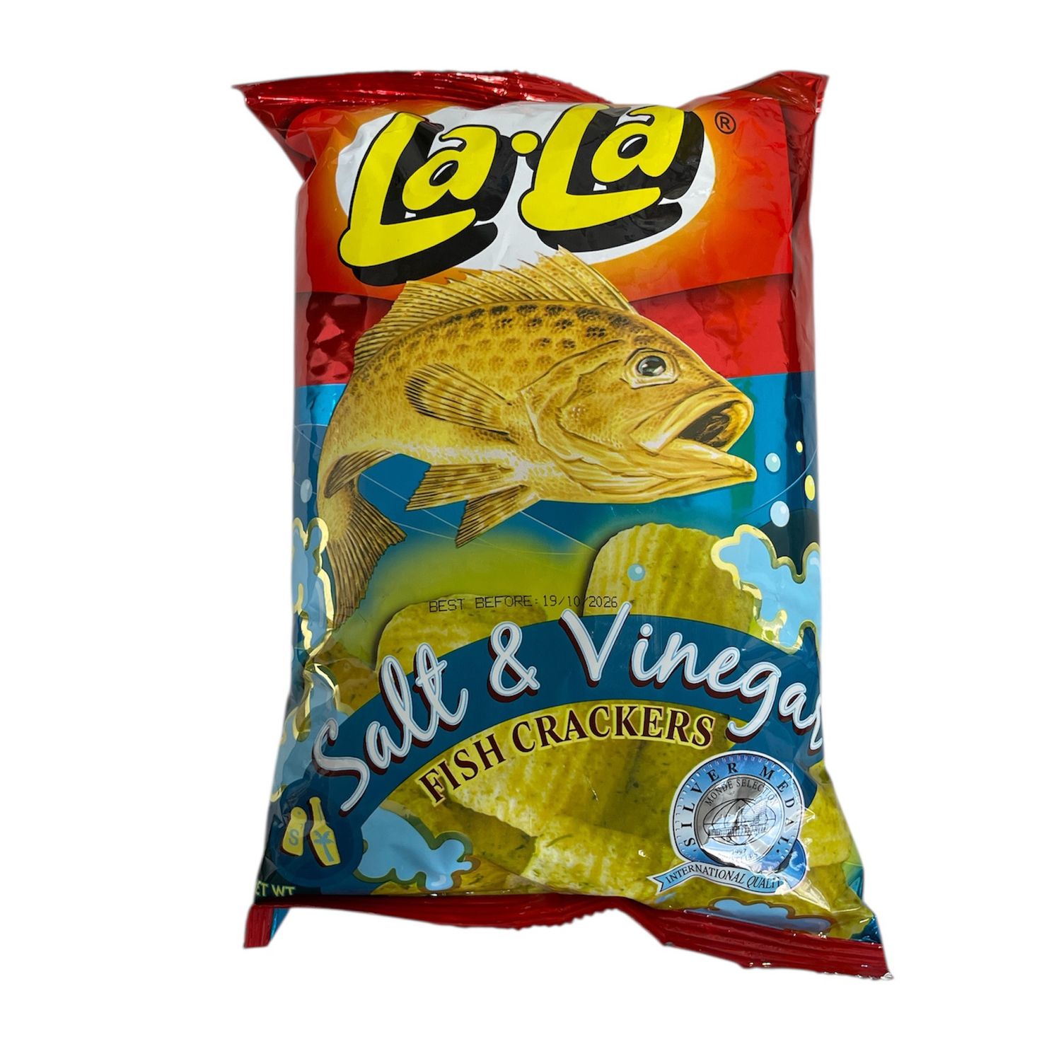 Lala Fish Cracker - Salt &amp; Vinegar 100g