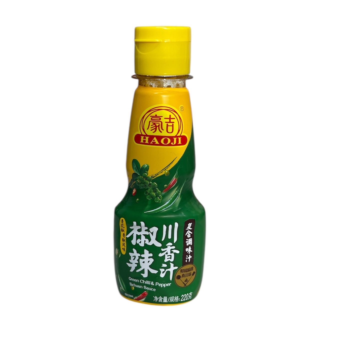 Haoji Green Chilli &amp; Pepper Sichuan Sauce 220g
