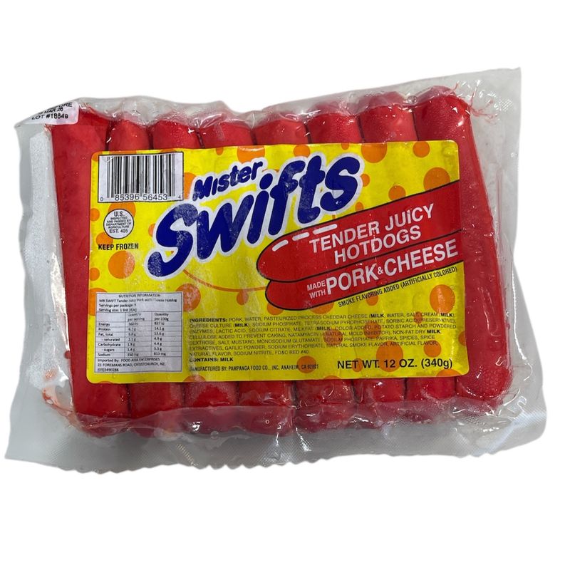 Swifts Frozen Juicy Cheese Pork Hotdog 340g