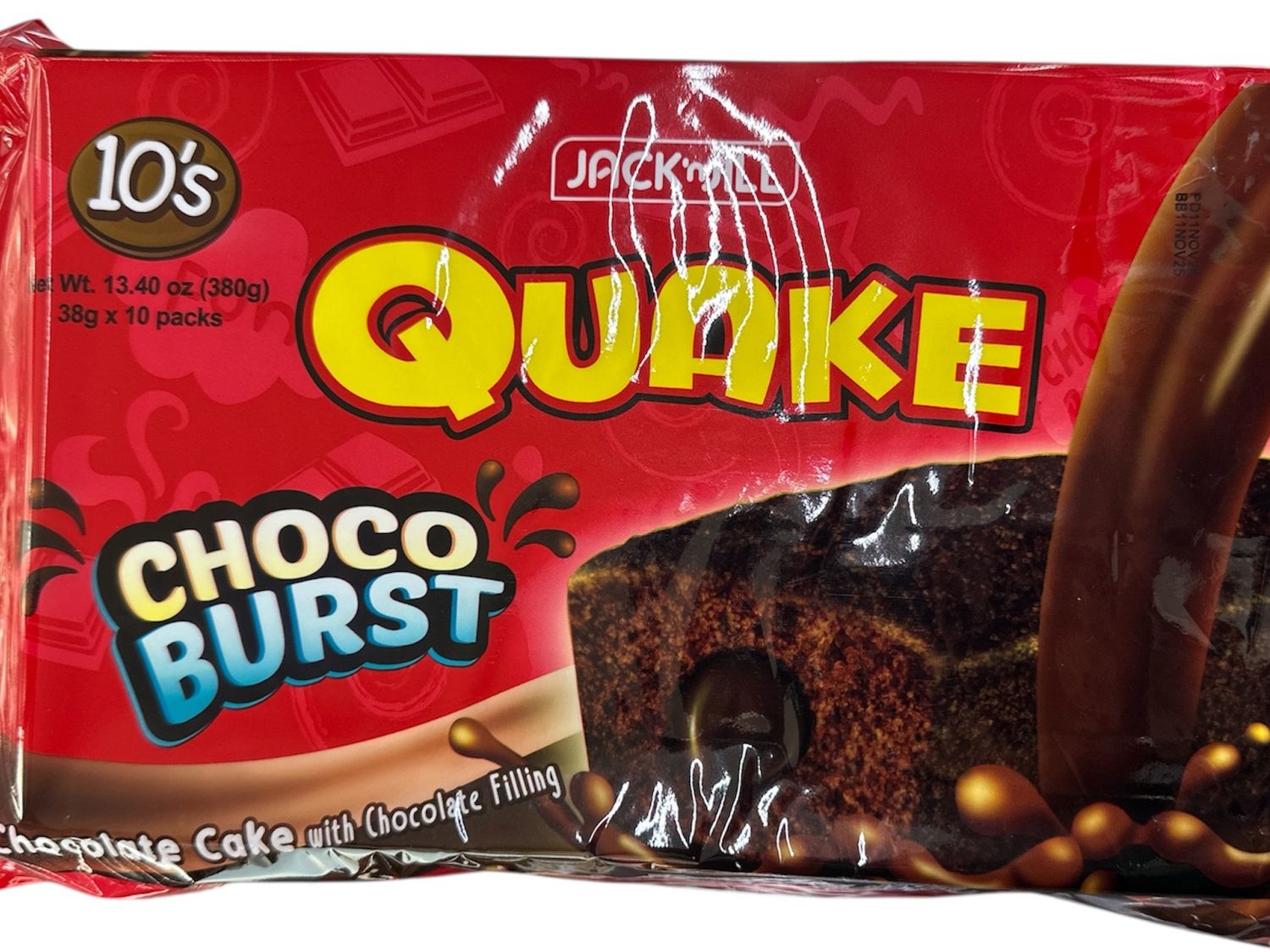 JJ Quake Choco Cake 10x38g