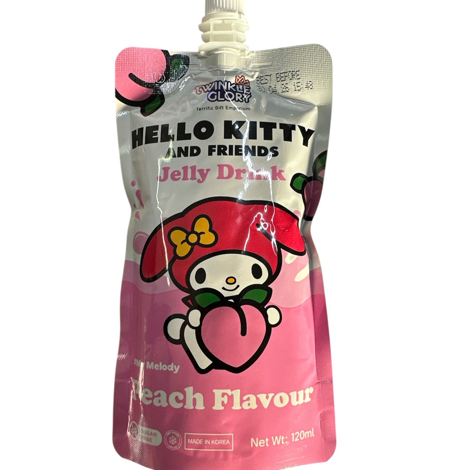 Twinkle Glory Jelly Drink My Melody Peach 120ml
