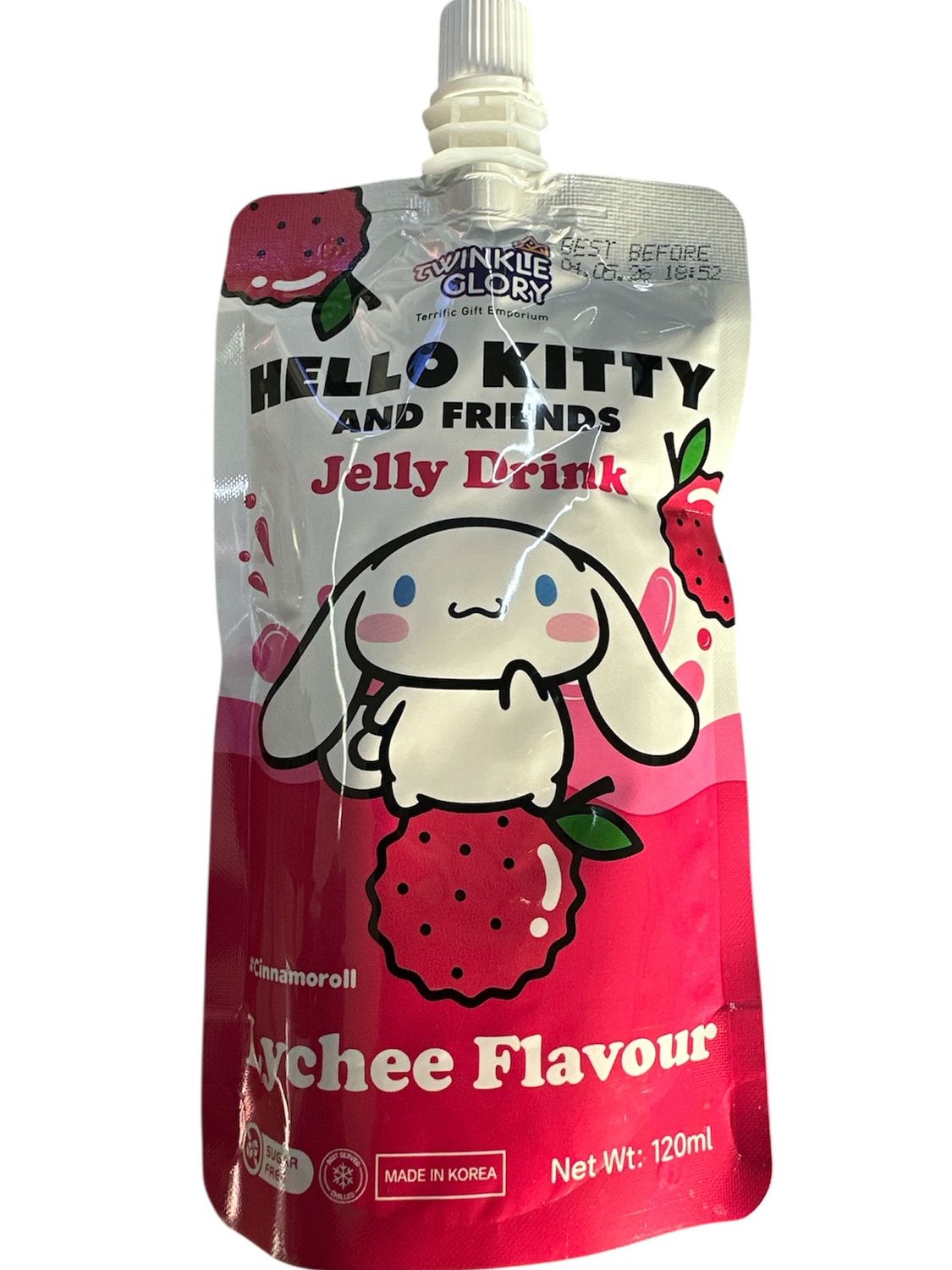 Twinkle Glory Jelly Drink Cinnamonroll Lychee 120ml