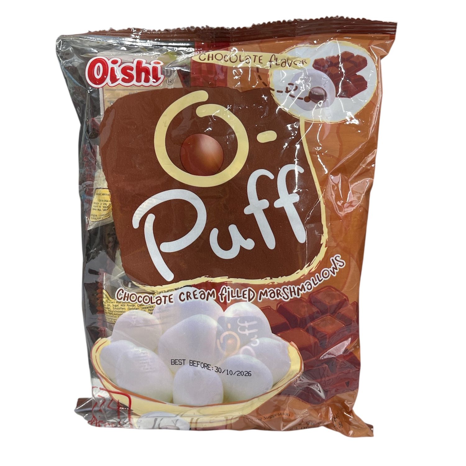 Oishi O-Puff Chocolate Filled 84g