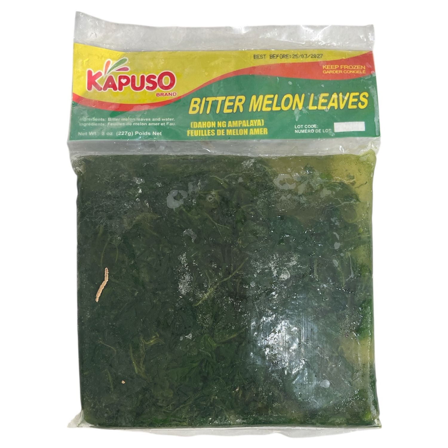 Kapuso Frozen Bitter Melon Leaves 227g