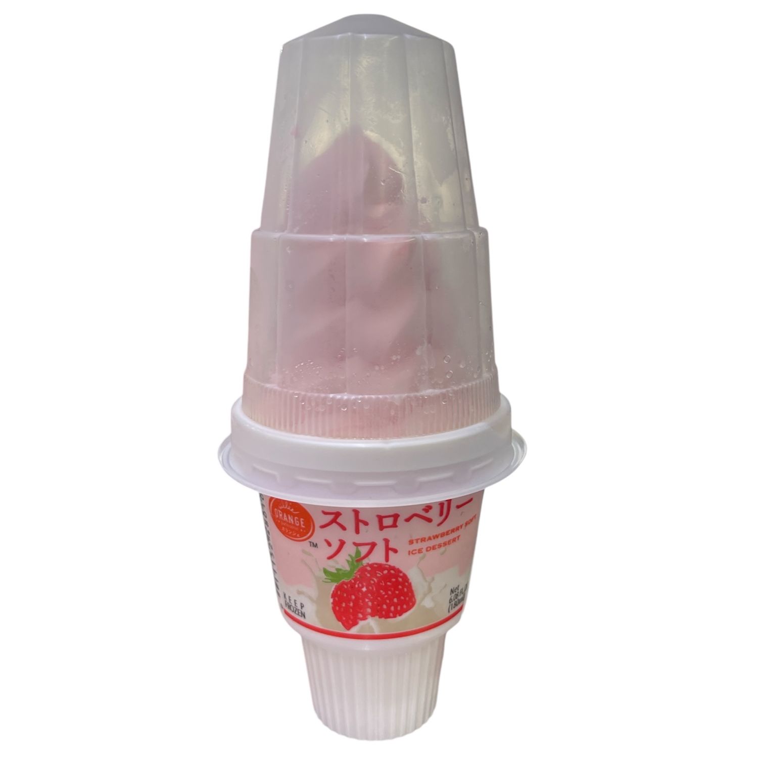 Frozen Soft Ice Cream 180ml  Strawberry