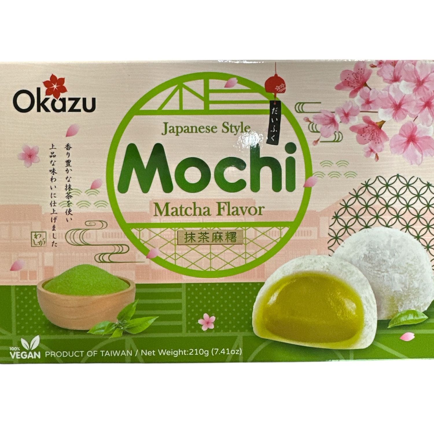 Okazu Japanese Style Mochi Matcha 210g