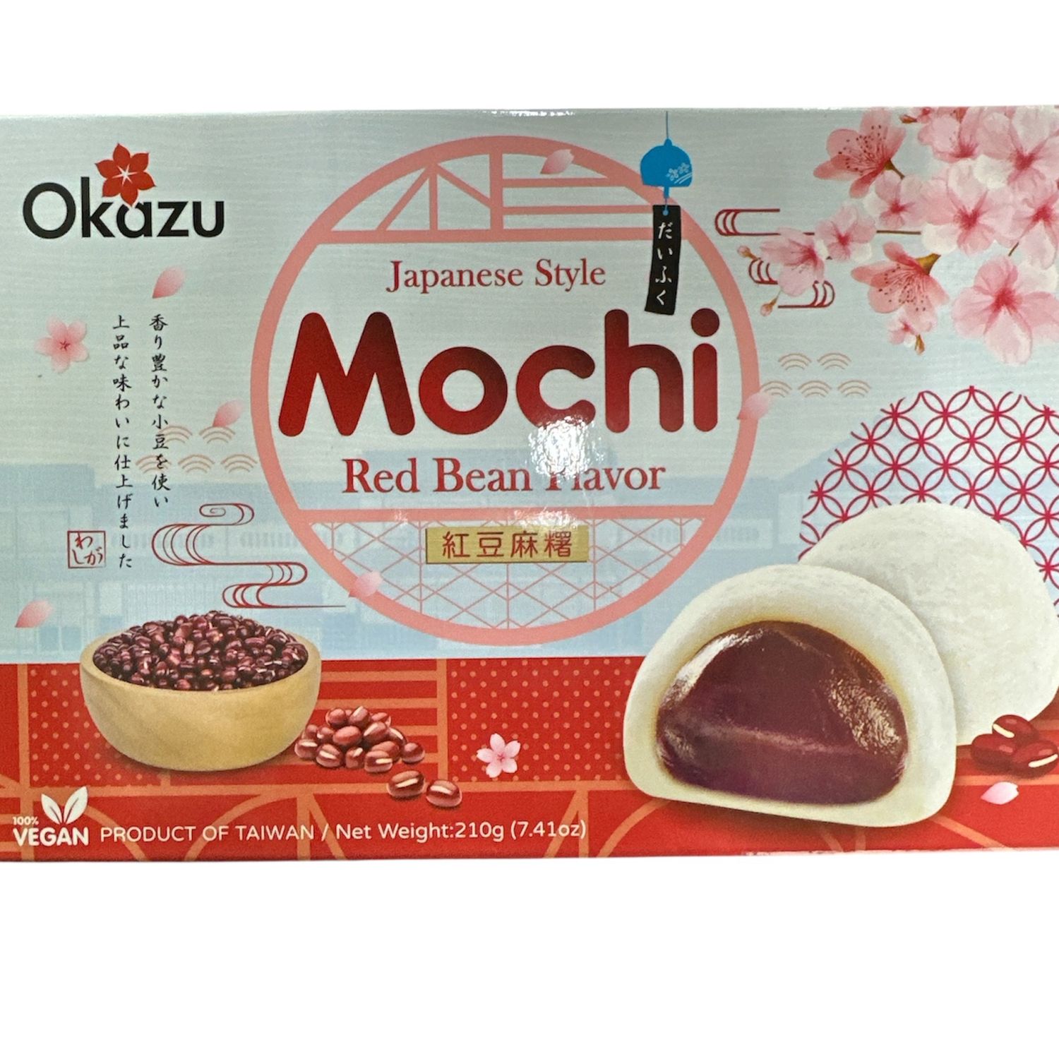 Okazu Japanese Style Mochi Red Bean 210g