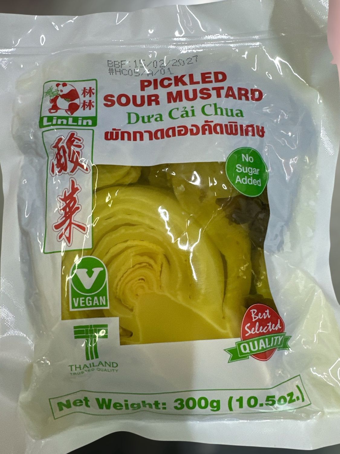 Lin Lin Sour Mustard (GF) 300g