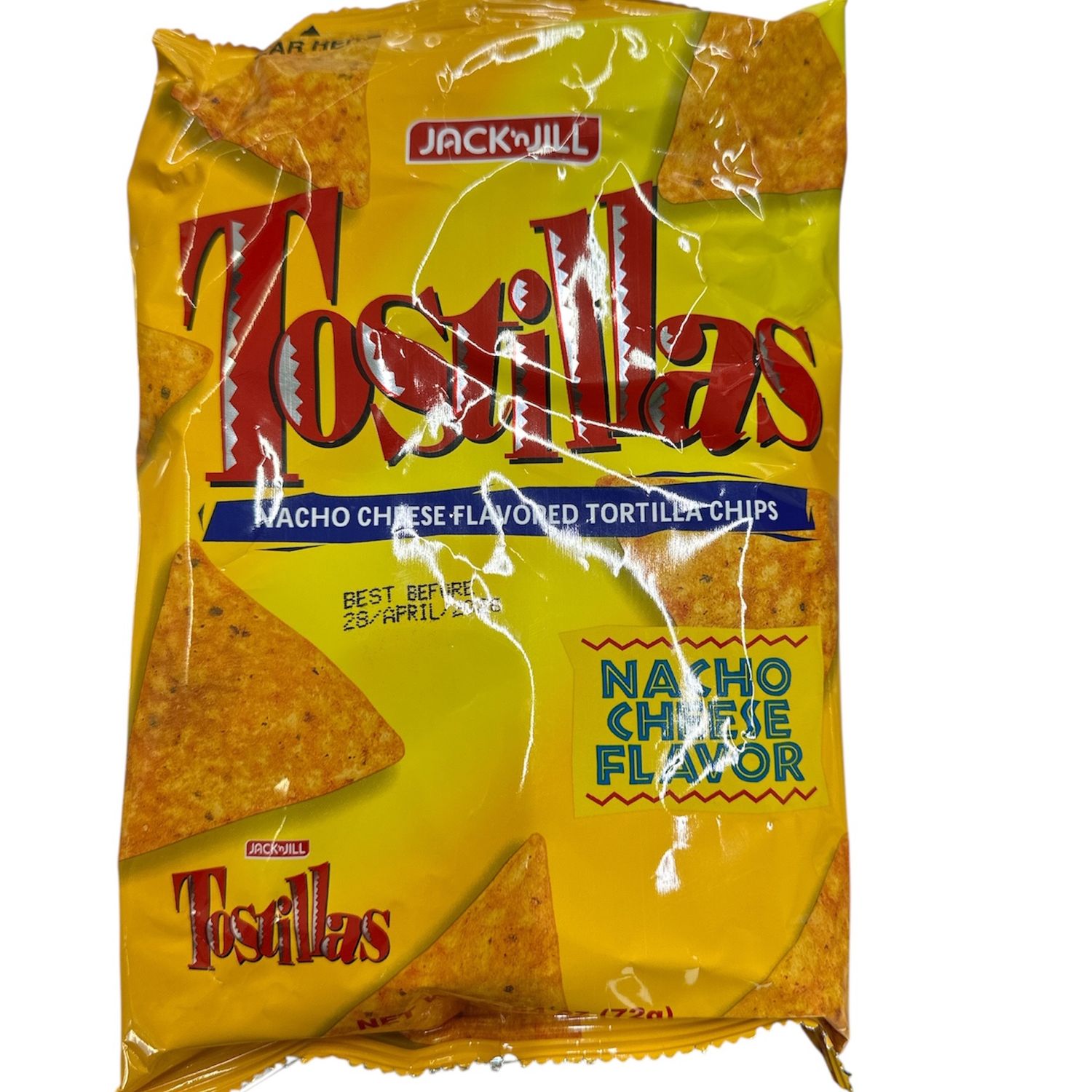 J&amp;J Tostillas Nacho Cheese 72g