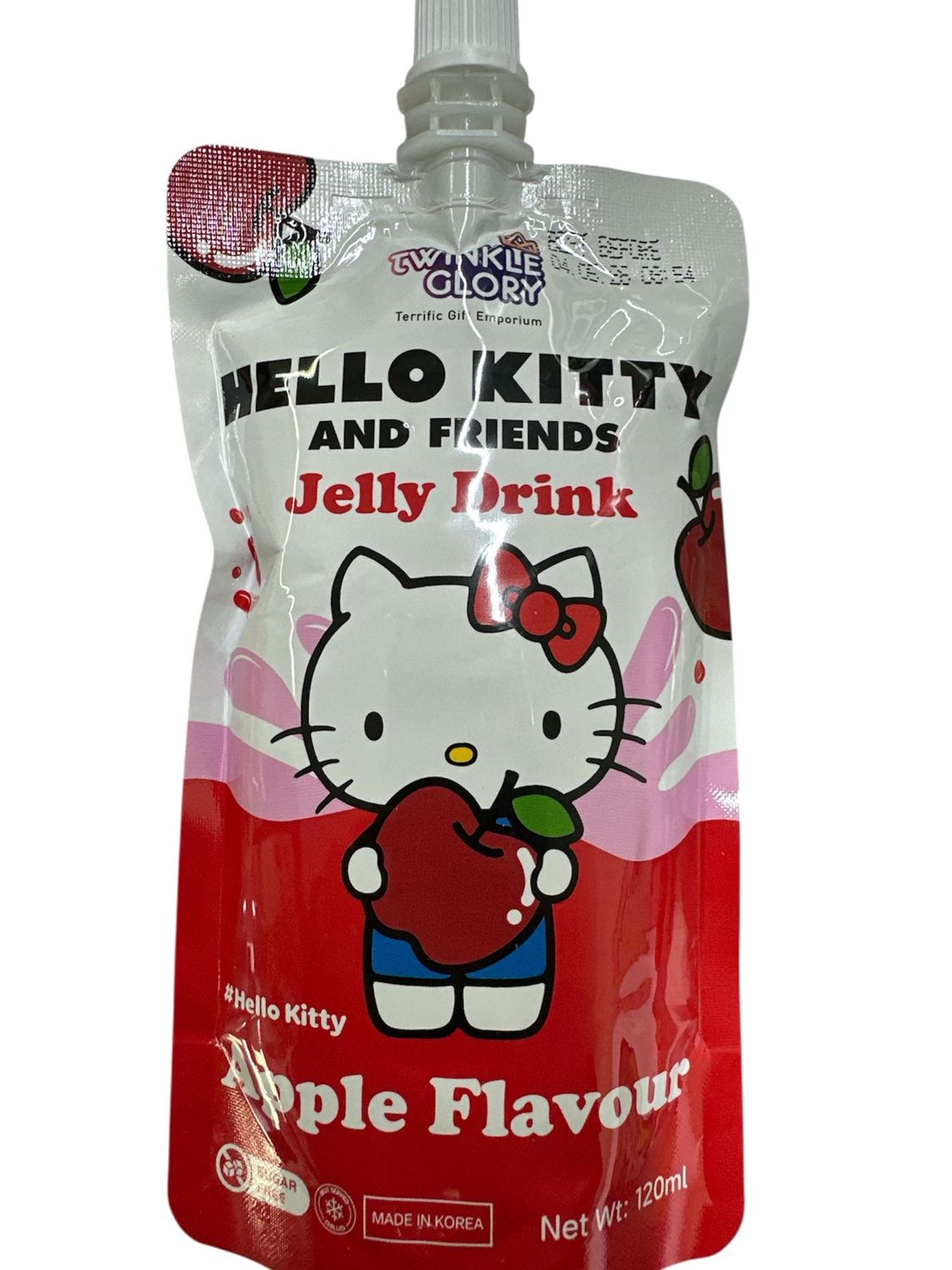 Twinkle Glory Jelly Drink Hello Kitty Apple 120ml
