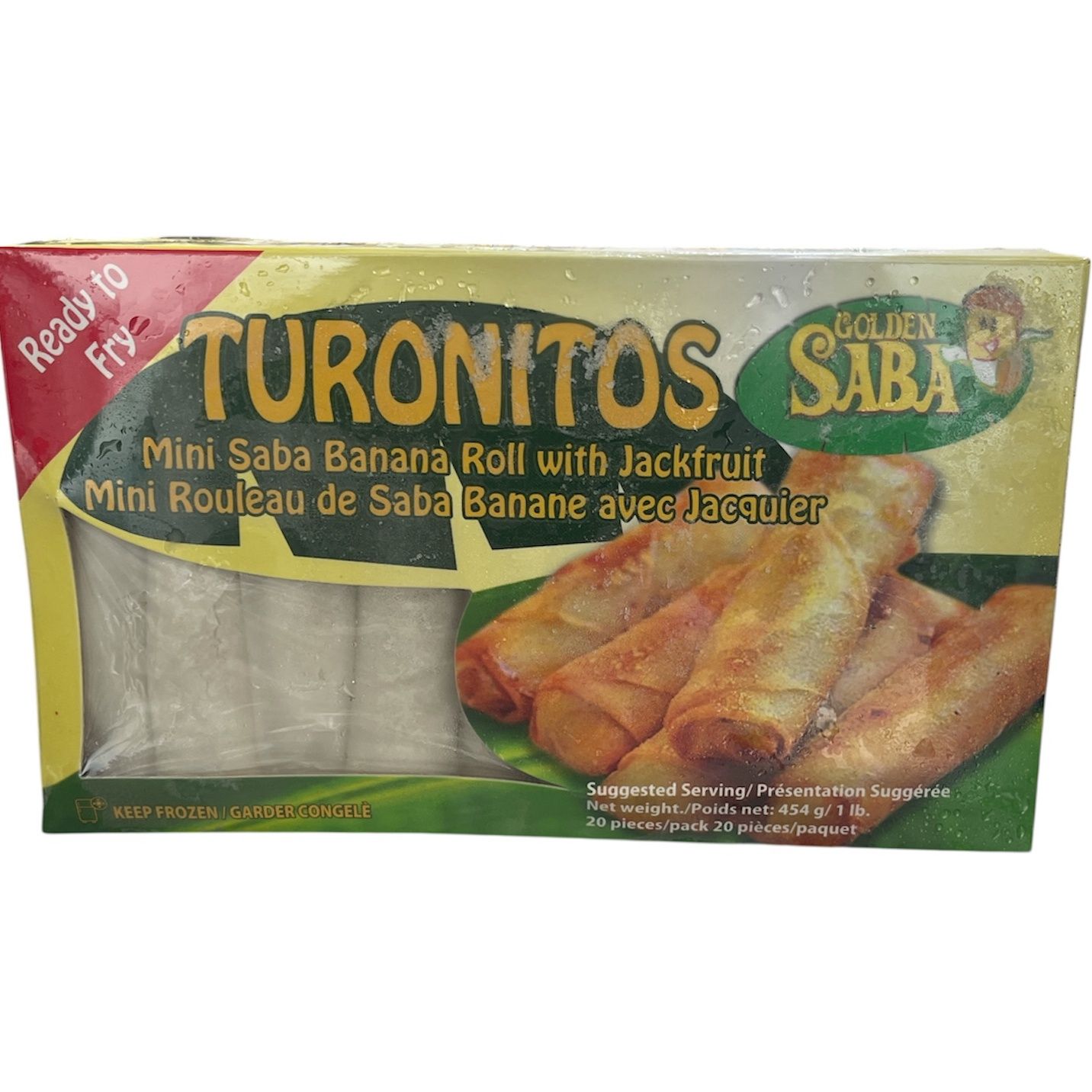 Golden Saba Turonitos Mini Banana Spring Roll w/ Jackfruit 454g