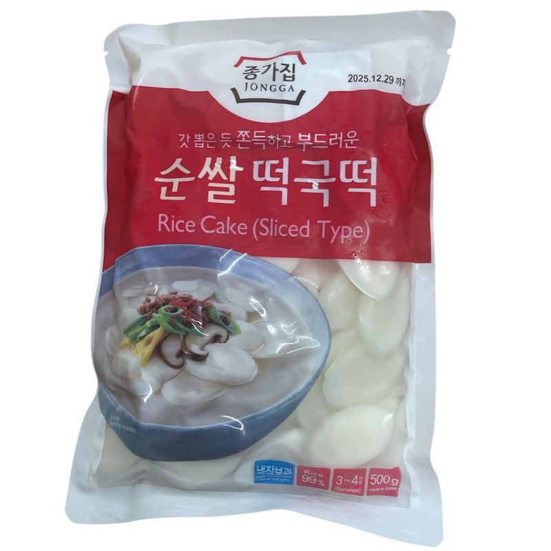 Jongga Rice Cake Sliced 500g