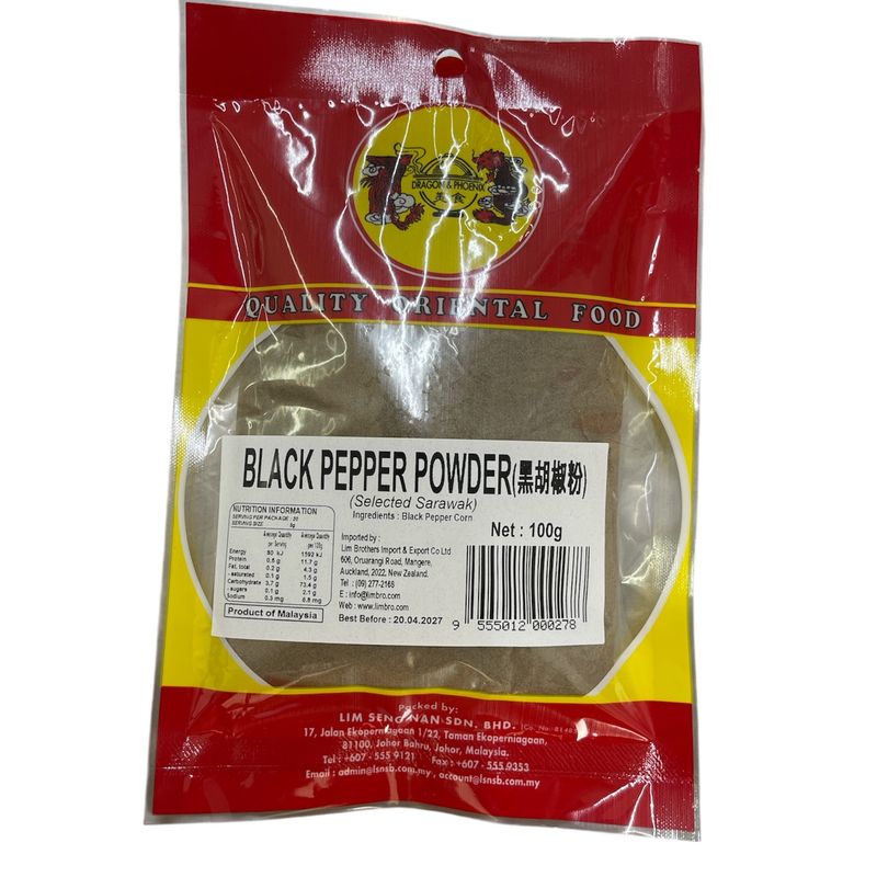 Dragon &amp; Phoenix Black Pepper Powder 100g