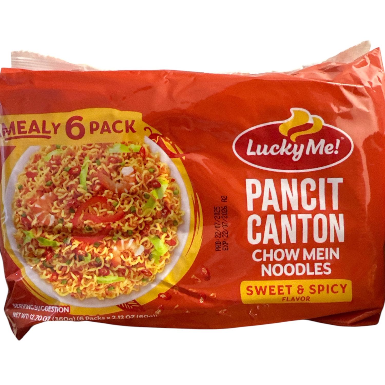 Lucky Me Pancit Canton Sweet &amp; Spicy Flavor 60g