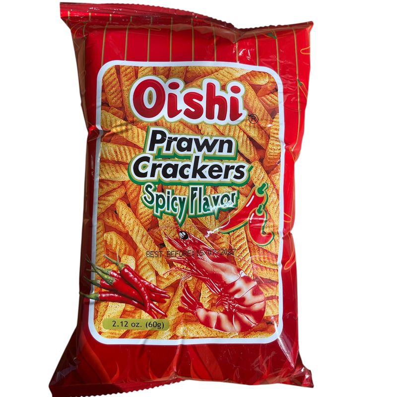 Oishi Prawn Crackers Spicy 60g