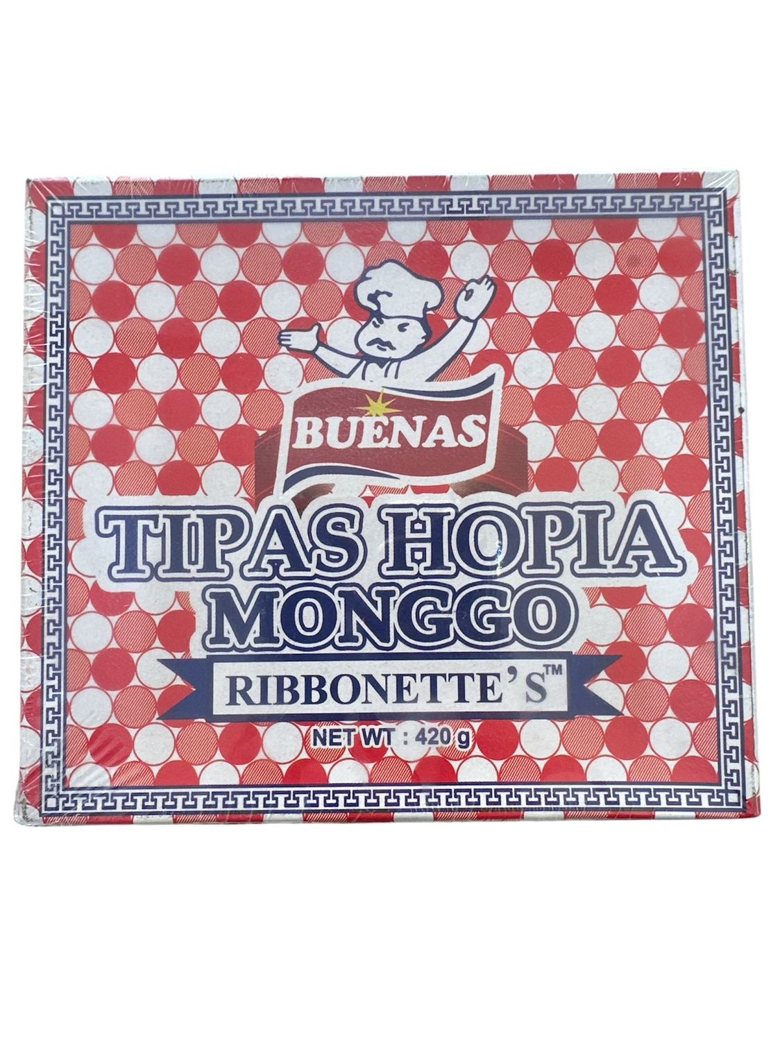 Buenas Ribonette&#39;s Tipas Hopia Monggo 420g