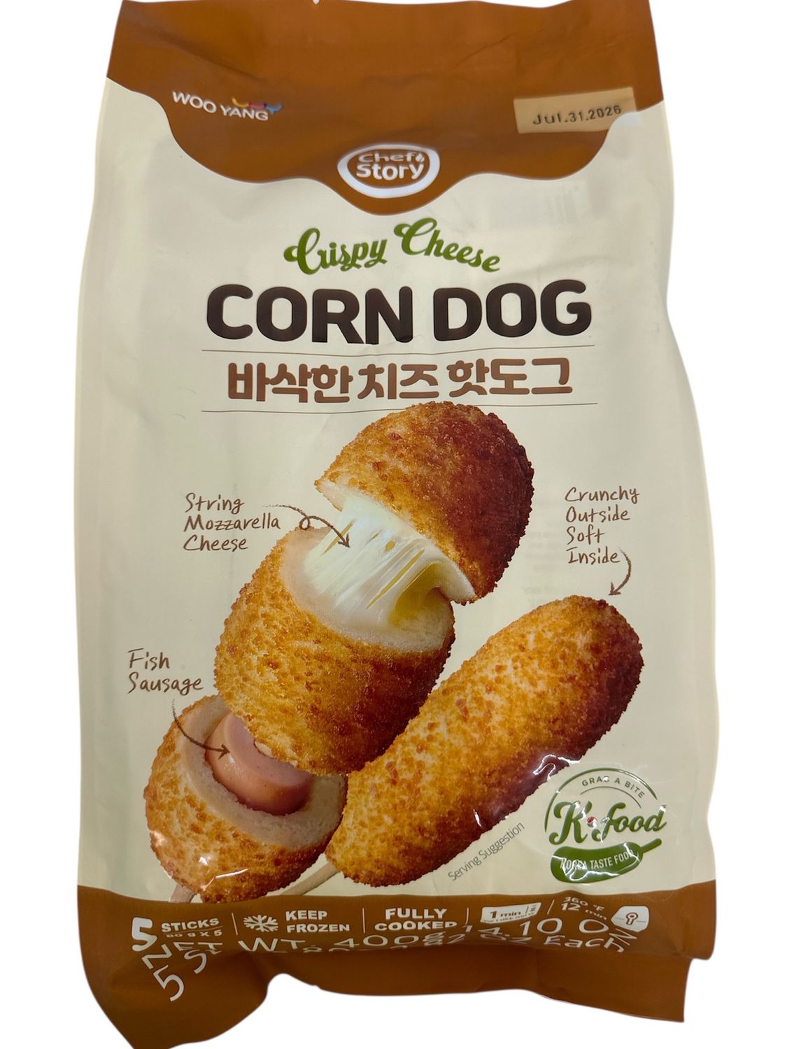 Wooyang Cheese Corn Dog 80g