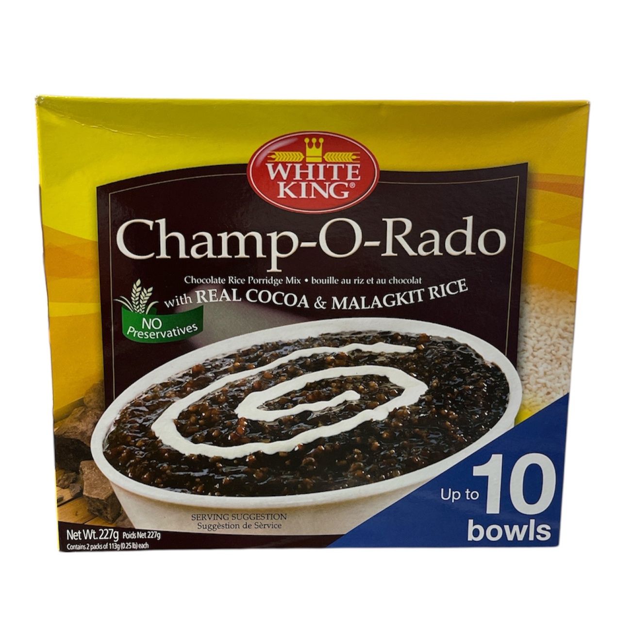 White King Champ O-Rado with real cocoa &amp; malagkit rice 227g