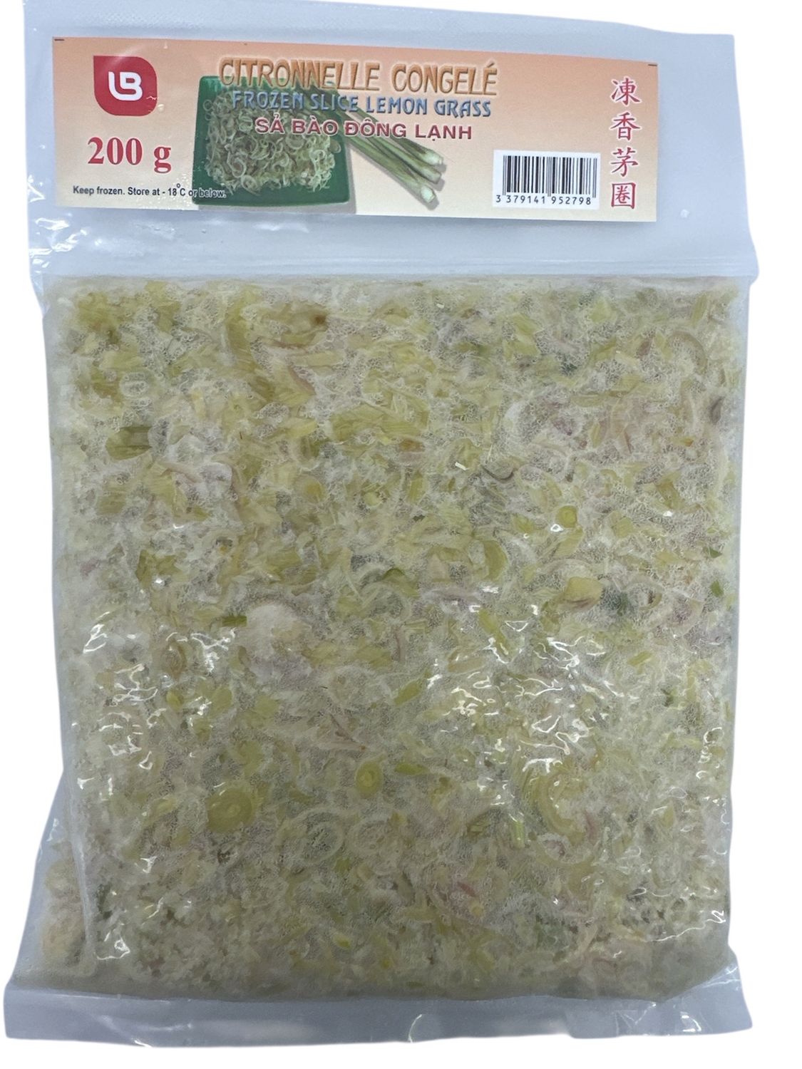 LB Frozen Lemongrass Sliced 200g