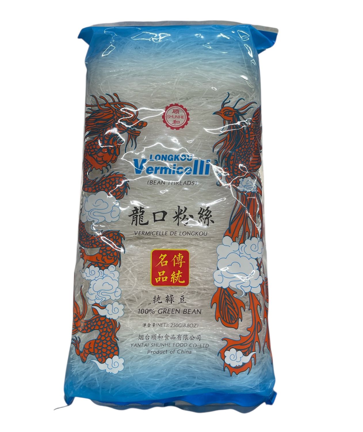 Shunhe Long Kou Vermicelli 250g (Green Bean)