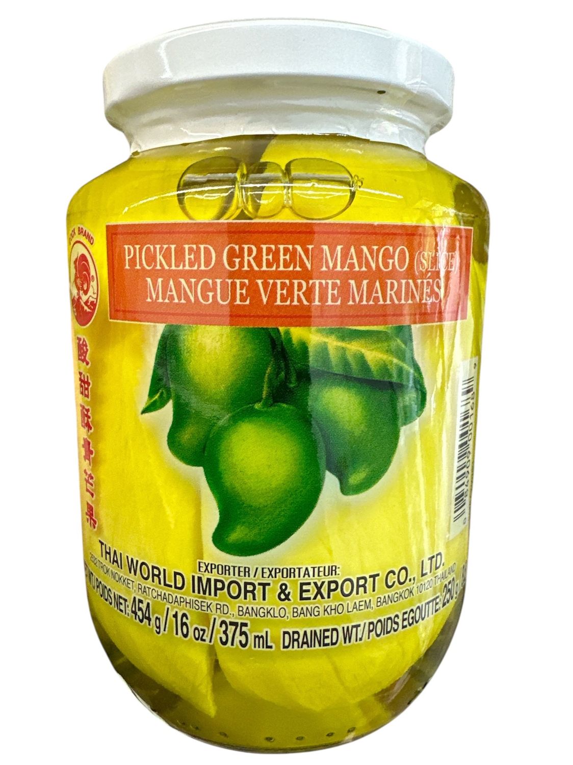 Cock Green Mango Sliced 454g