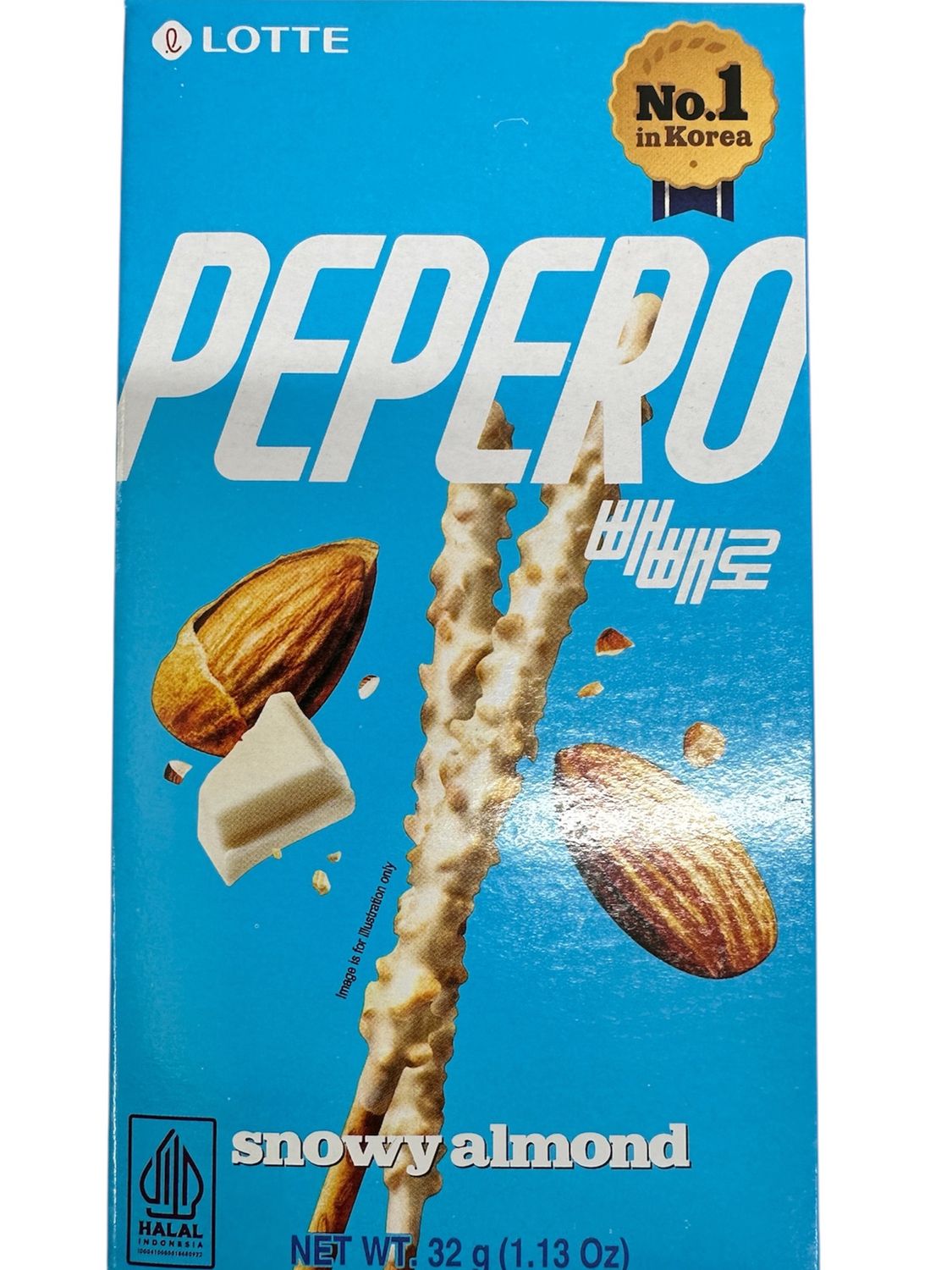 Lotte Pepero Snowy Almond 32g