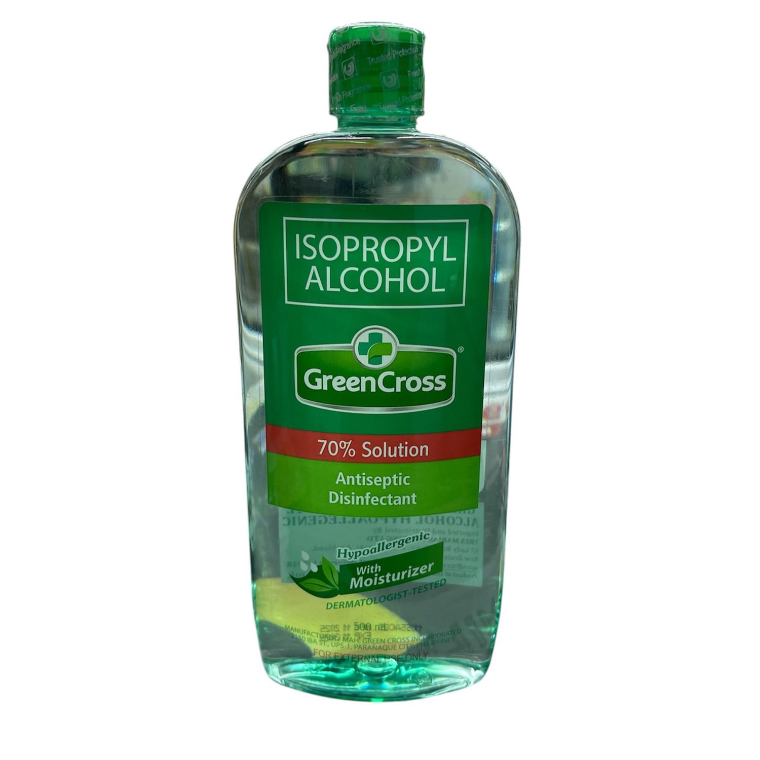 Green Cross Rubbing Alcohol 70% with Moisturizer 500ml