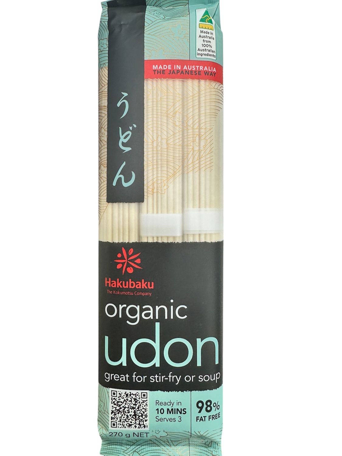 Hakubaku Organic Udon Noodle 270g