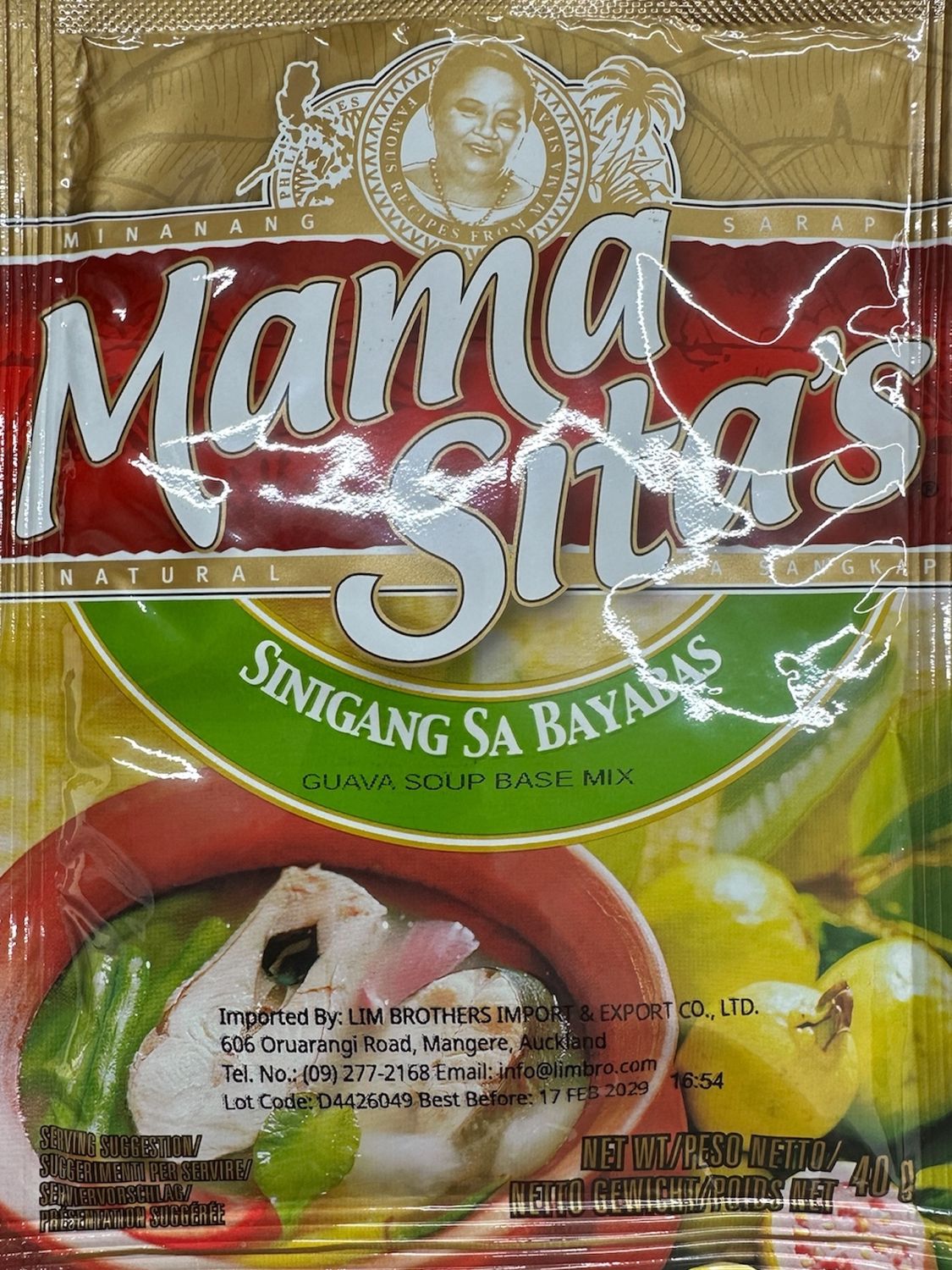 Mama Sita's Guava Soup Base Mix 40g