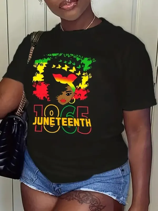 Graphic with Afro Hairstyle