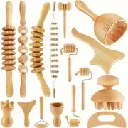 16pcs Wood Relax Massage Tools Set