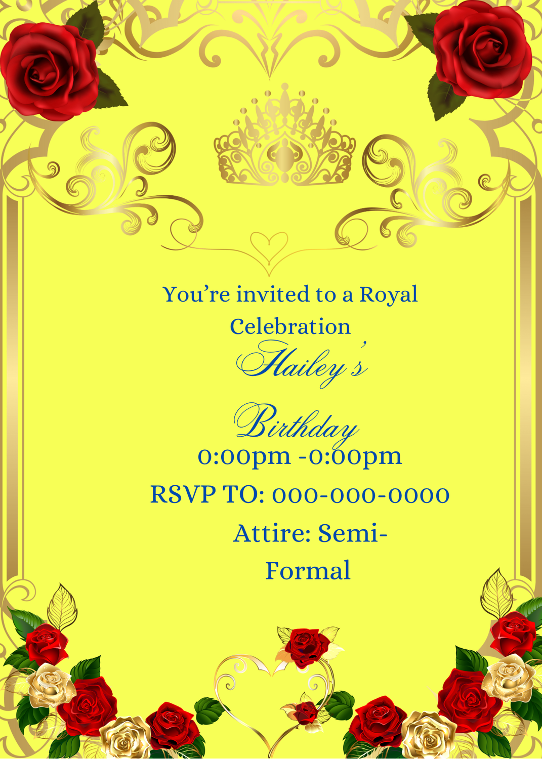 Digital invite- fairy tale