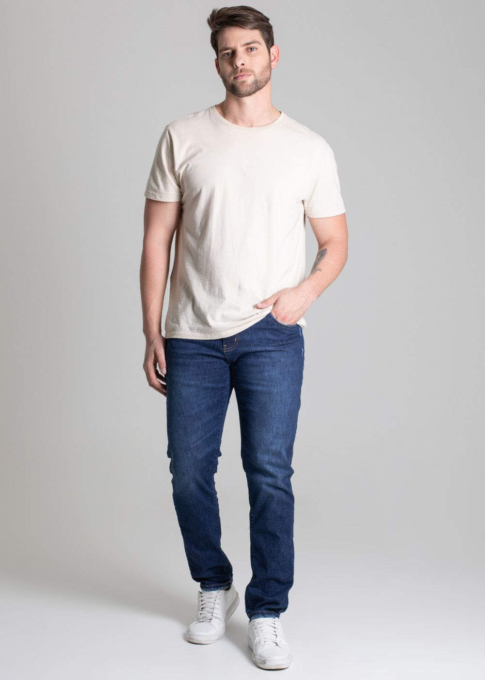Sawary Denim Blue Skinny Jeans - Mid Rise, Slim Fit, Comfortable