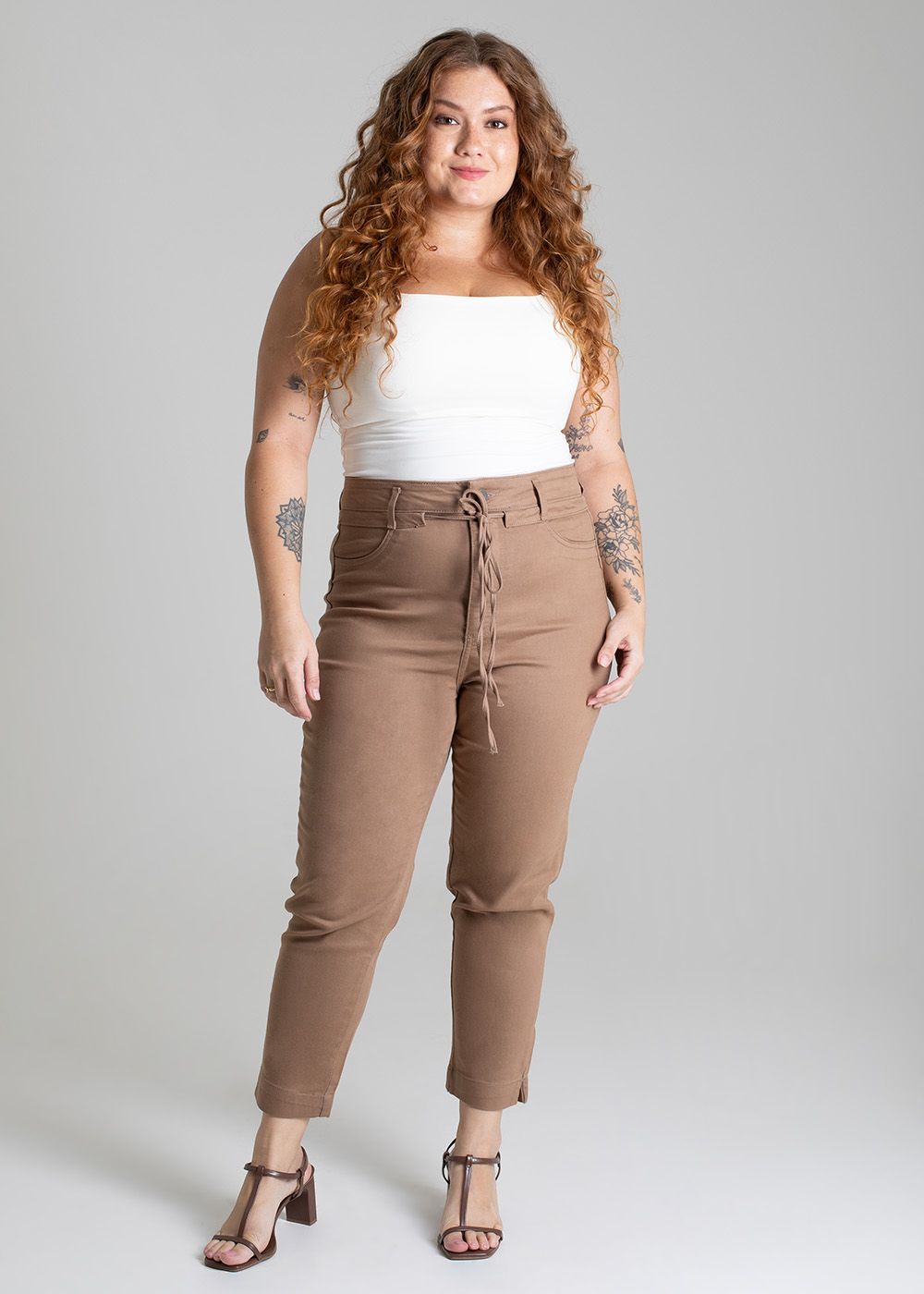 Sawary Plus Size Twill Pants
