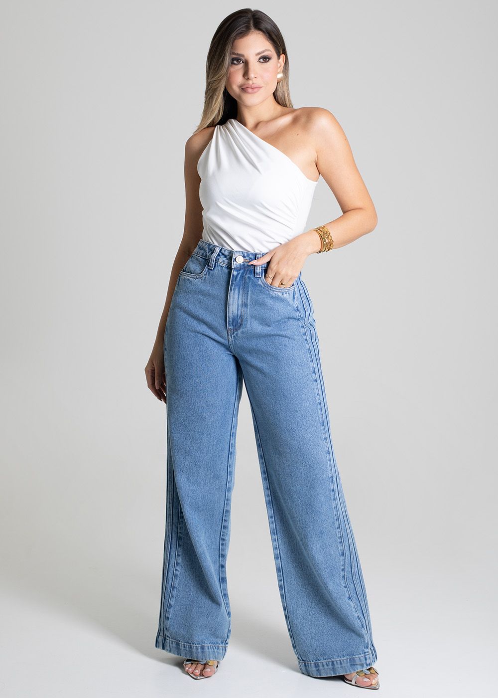 Sawary Wide Leg Jeans